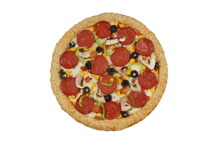 Karışık Susamlı Pizza