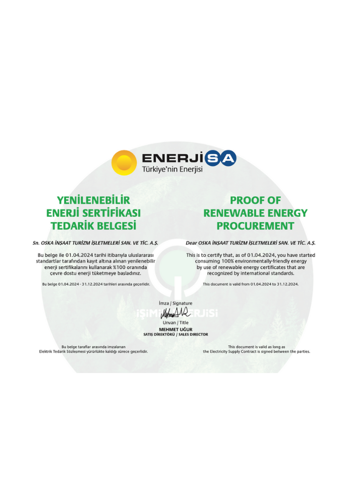Yenilenebilir Enerji Sertifikası
